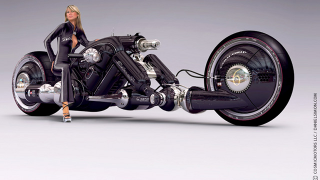 Illustration for article titled The Detonator Is a Huge Science Fiction Motorcycle Brought to Electric Life